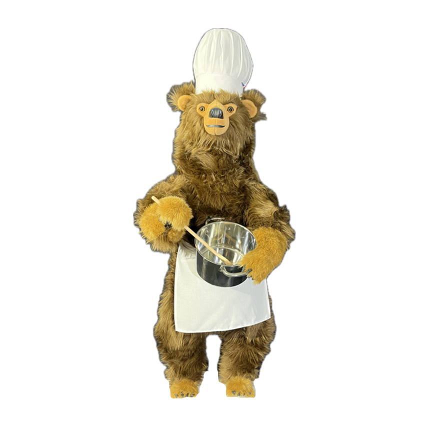 [25808L] OURS BRUN LÉO CUISINE