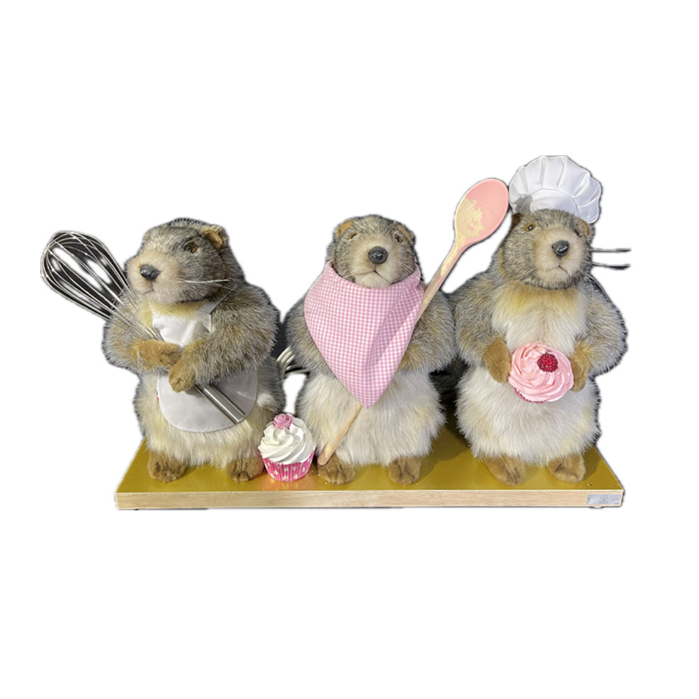 [24782] THREE MARMOTS COOKING