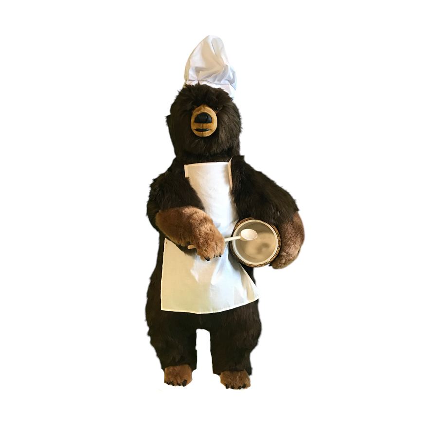 [22726L] OURS BRUN LÉO POT DE MIEL