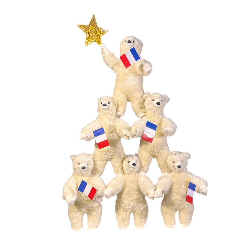 PYRAMIDE DE 6 OURS SUPPORTERS