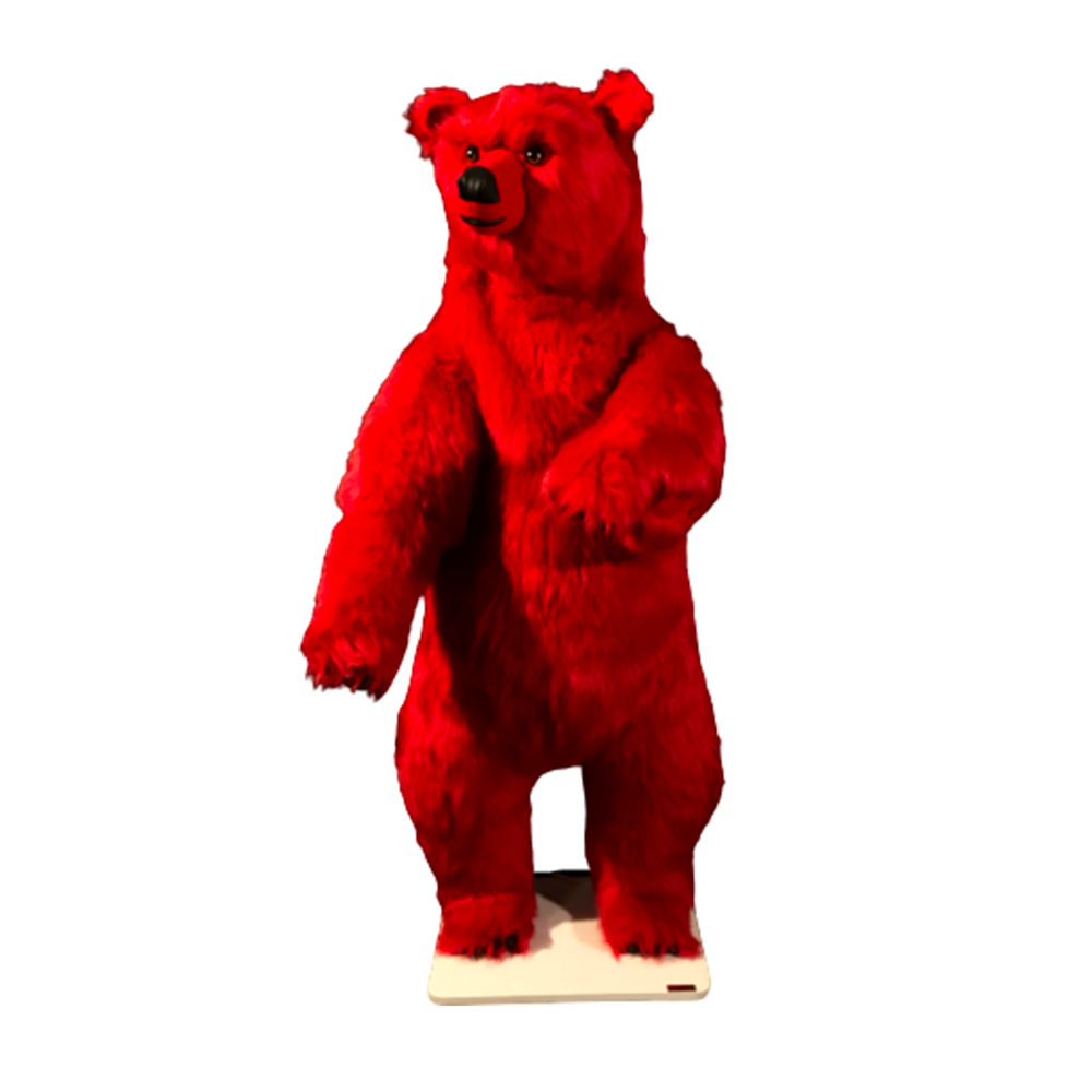 [24203RL] OURS ROUGE LÉON NOËL