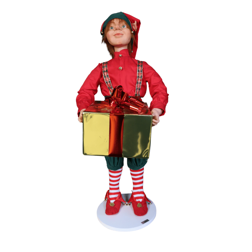 [18590] LUTIN DU PERE NOEL DEBOUT CADEAU