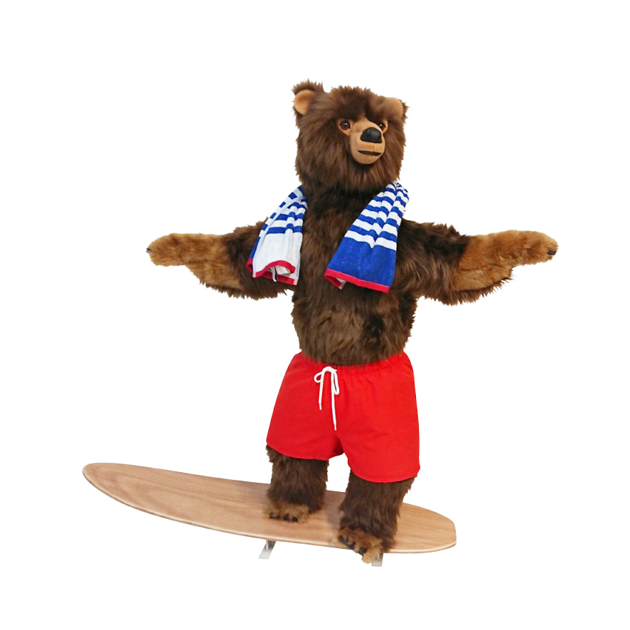 [18584L] OURS BRUN LÉO SURFEUR