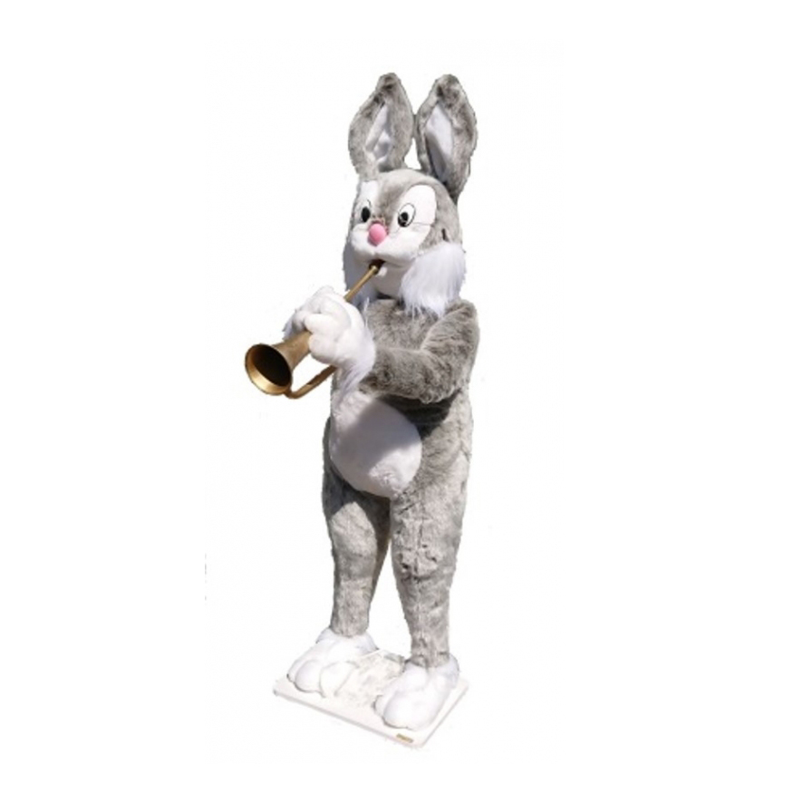 [16554] LAPIN JEAN GRIS TROMPETTE